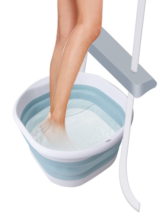 Tlswshsy Portable Pool Foot Bath,Collapsible Pool Foot Wash Basin Tub,Foot Bath Basin for Above Ground Swimming Pools Accessories - Image 1